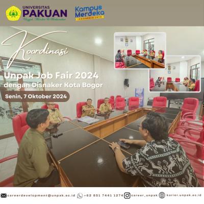 Koordinasi UNPAK Job Fair 2024 dengan Disnaker Kota Bogor