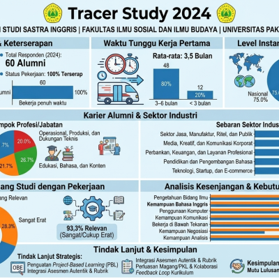 Hasil Tracer Study Sastra Inggris UNPAK 2024